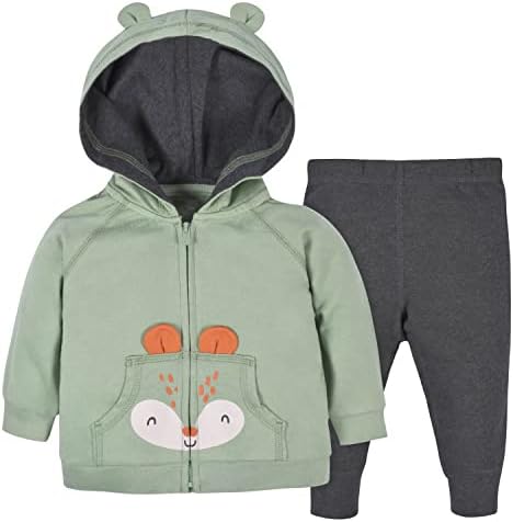 Gerber Baby-Boys Toddler Terry Zip Hoodie & Joggers Conjunto