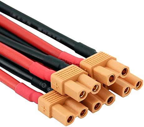 5PCS XT30 / XT-30 Conectores fêmeas com fio 16AWG de 10cm para Turnigy / Zippy