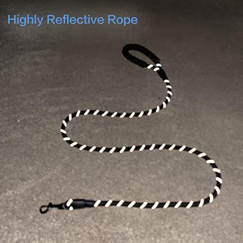 Lalka aniola 2 pacote de cachorro colaras de 6 pés coleira de nylon com alças acolchoadas confortáveis ​​corda altamente