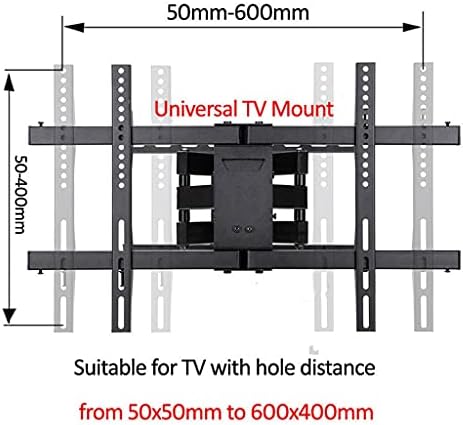 Miss Z 30 -70 60 VESA 600x400 45kg Motion completo 6 Armado ajustável Suporte de TV curva LCD Montagem de parede LED Stand