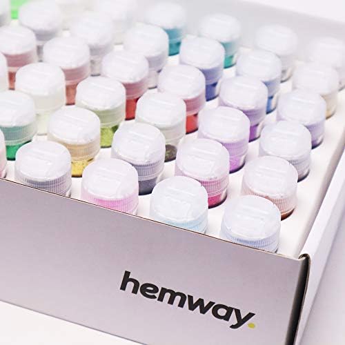 Hemway 54 Premium Glitter Tube Box Multi -Final Fuchor Powder Decoração Maquiagem Cosmética Face Eye Body Body Bels Hair Hair Resina