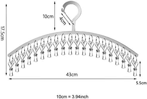 Yasez 20 clipes de aço inoxidável roupas de vento pinos de roupas de roupas de roupas de cena de cena
