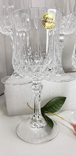 Cristal d'Arques dimax Longchamp G5223 Glasses de vinho conjunto de 6,2 onças