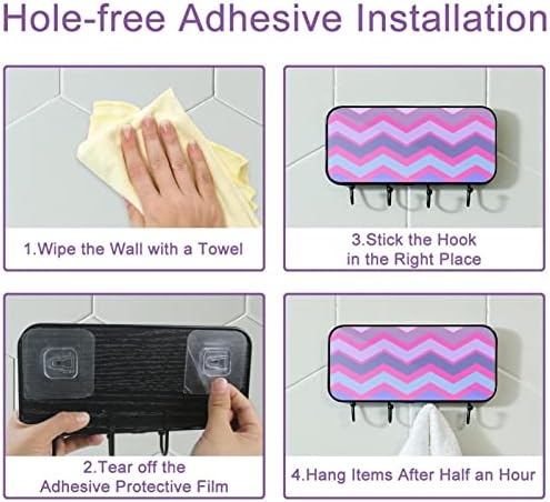 Ganchos de parede para ganchos de utilidades suspensos, faixas coloridas, ganchos de banheiro ganchos de cozinha ganchos adesivos