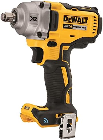 Ferramenta MAX de 20V Dewalt Connecte a chave de impacto de 1/2 com bigorna com bigorna de anel de porco, apenas ferramenta