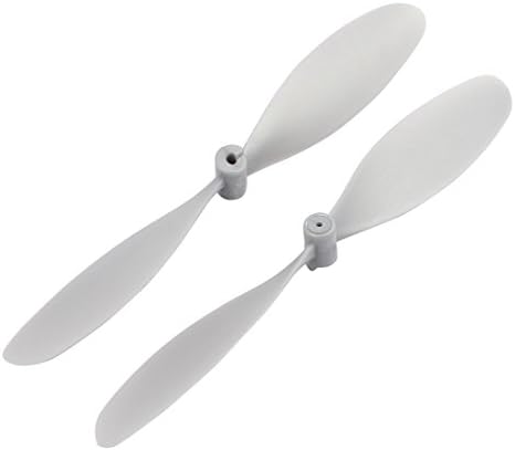 Aexit 1Pair Silver Equipamento elétrico de plástico cinza RC Profissor de aeroplano Rente 6060 + anel do adaptador de eixo