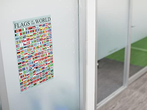 Pôster de bandeira mundial Creative Fun Country Países Continentes Estéticos Canvas Modernas Imagens Quarto Casa Sala de Livro Escola História da sala de aula Educacional Decoração de parede Cool Poster de impressão de arte 12x18
