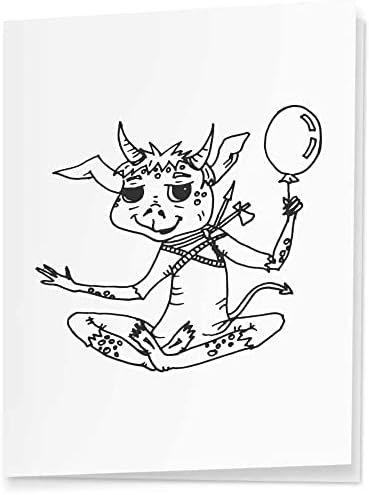 Azeeda 4 x 'Goblin com Balloon' Tags/etiquetas de presente