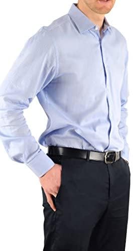 Beltway Tuck e Stay Keep Camisetas dobradas em camisa extra segura para homens - cinto elástico ajustável, pareça arrumado para o trabalho, vestido, casual