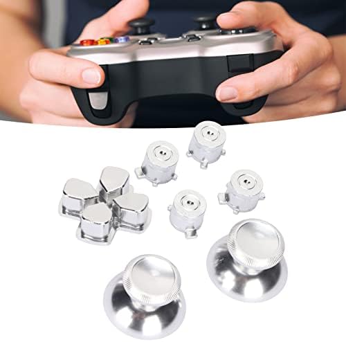 Botões de metal do controlador, design de textura Tecla de joystick elegante, reduzindo a fadiga para o controlador PS5