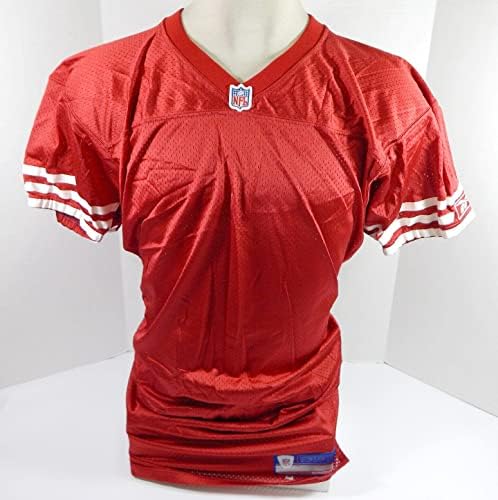 2002 San Francisco 49ers Blank Jogo emitido Red Jersey 40 DP32778 - Jerseys usados ​​na NFL não assinada