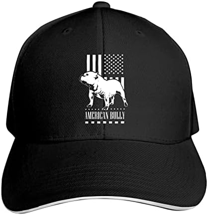 American Flag Bully Unissex Ajustável Baseball Casquette Capinho de sanduíche