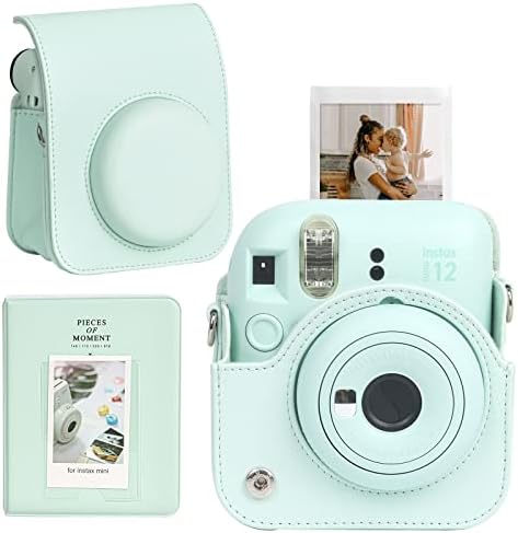 Caso de câmera de proteção de Caiyoule para Instax Mini 12 Câmera instantânea Fuji Mini 12 case PU Leather Saco de transporte