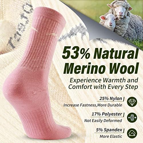 4 pares meias orgânicas de lã merino para mulheres wicking meias de corrida de corrida todos os dias
