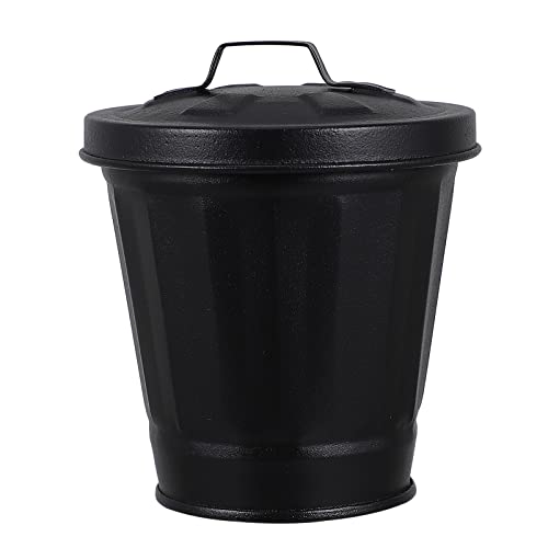 Ultechnovo 2pcs Making Tin Banheiro de cesta slim Bin: Plantas de xícara comprimidos e tampa grande sala de estar adorável favores