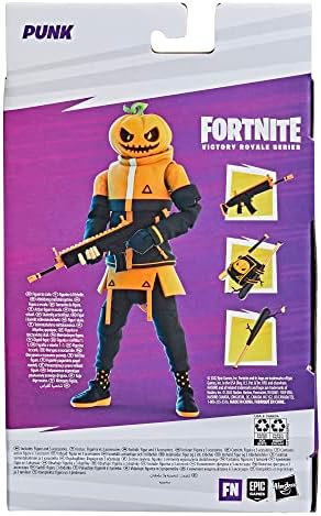 Fortnite Victory Royale Series Punk Collectible Action Figura com acessórios, escala de 6 polegadas