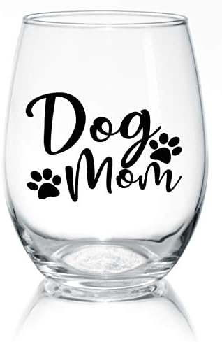 Presentes engraçados para mamãe para cães para mulheres - Mãe para cachorro Vinho de vinho - Presentes para amantes de