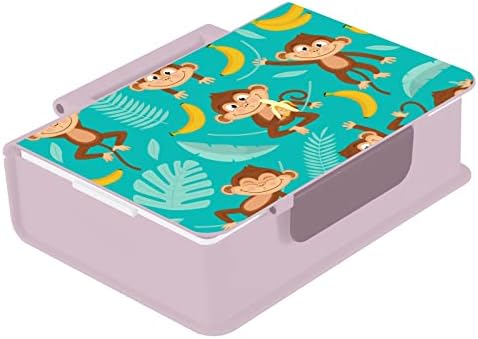 Macaco MCHiver Bento Box Box Adult Lunch com alça o recipiente de almoço portátil infantil com colher de almoço