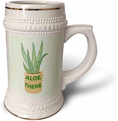 Aloe criativo e único de 3drose lá - 22oz de caneca