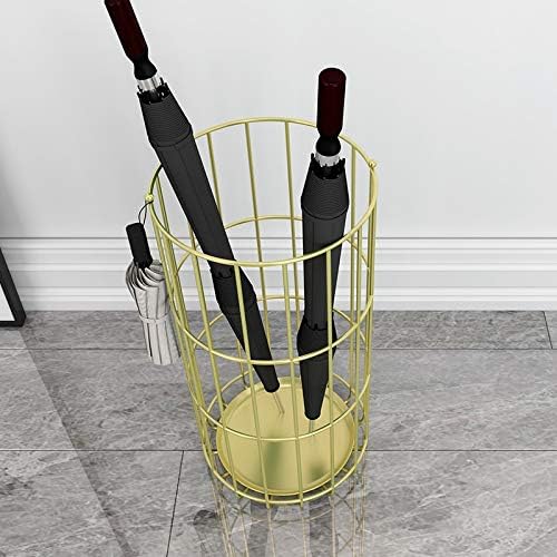 Zyledw Round Umbrella Stand Ferro Multifuncional Rack de guarda