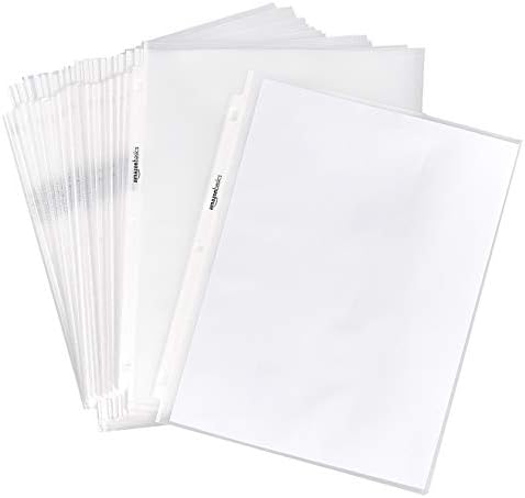 Basics Sheet Protector-Pesado, não-glare, 100 pacote