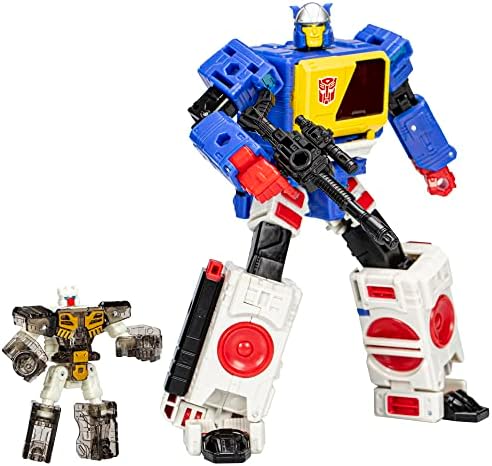 Transformers Toys Legacy Evolution Voyager Twincast e Autobot Rewind Toy, 7 polegadas, figuras de ação para meninos e meninas de 8 anos ou mais