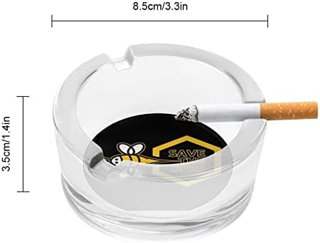 Salve as abelhas fumantes de cigarros de cinzas de cinzas de vidro