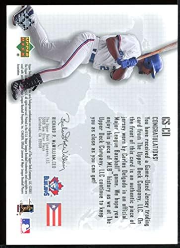 Carlos Delgado Card 2002 Upper Deck Global Swatch Game Jersey GSCD