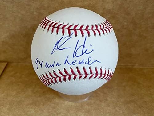 Ken Hill 94 Win Leader assinou autografado M.L. Baseball BAS BC94291