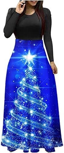 Mulheres vestido maxi vestido de Natal vestidos longos de festa para mulheres elegantes boho manga longa cintura floral maxi vestidos