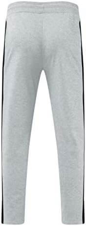 Calça de moletom com zíper esportes casuais jogging calça de ginástica bolsos calças de rua masculina calça masculina