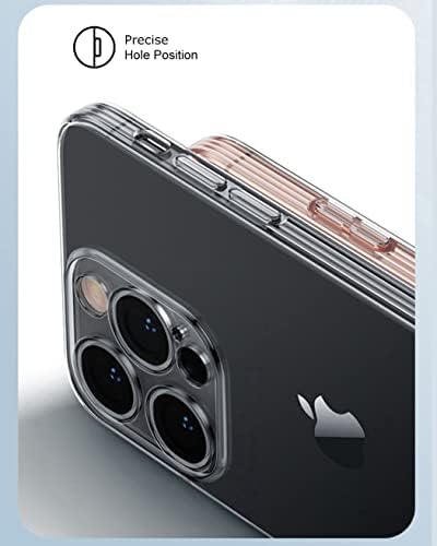 Zezhou Crystal Clear iPhone 11 Pro Case com protetor de lentes de câmera, não amarelecimento, aprimorado e macio de silicone