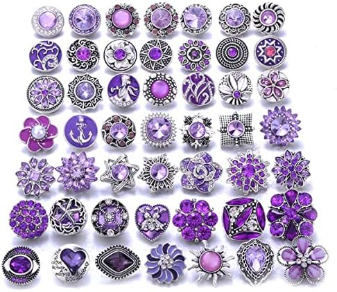 H & py 10pcs/lote de estilo misto de estilos misto Botões de jóias de snap snap para jóias intercambiáveis ​​de