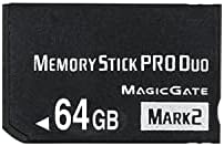 Original de 64 GB de alta velocidade de memória stick pro Duo Mark2 64 GB Cartões PSP Câmera de memória Cartão de memória