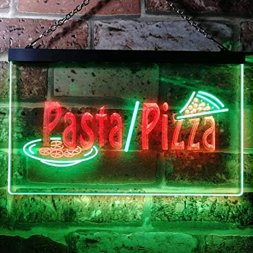 Pizza de pizza advpro massa led de led de cor dupla, verde e vermelho 16 x 12 ST6S43-I0136-GR