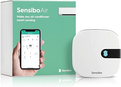 Sensibo Air - Controlador de ar condicionado inteligente. Certificado da Apple HomeKit. Instalação de 60 segundos. Mantém os recursos de conforto e economia de energia. Compatível com o Google, Alexa, Apple Homekit e Siri