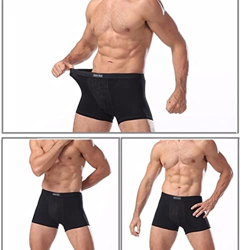 Xsion Men's Underwear Health Care Terapy Boxer Briefs Briefs Breathable Interior Melhorando o poder masculino, 3 pacote