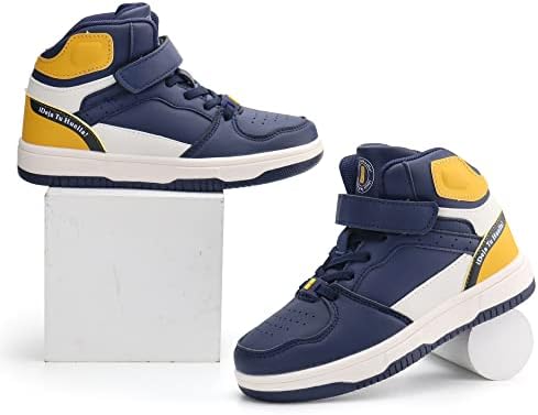 Brooman Kids Basketball Shoes Boys High Top tênis de tênis meninas tênis de corrida esportiva