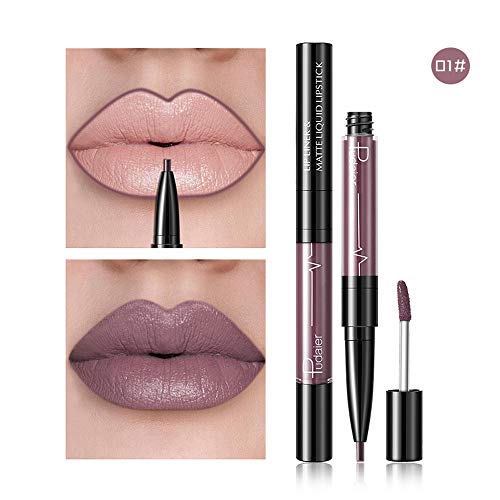 OUTFMVCH LIP NÃO PARTILY LIP GLOSTO DUPLO DUPLO LIPLINER LIP LIP LILER Stick Pencil 16 Color Teal batom