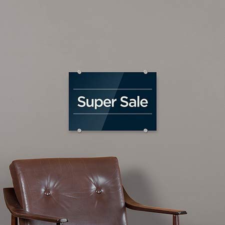 CGSignLab | Sinal de acrílico premium Super Sale -Navy Basic | 18 x12