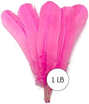 1 lb. Pink Turkey Tom Rounds Rounds Wing Secundário Quill Wholesale Feathers Supply de Halloween Supply | Pena da luz da lua