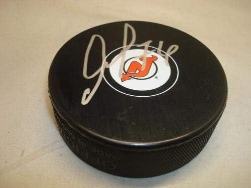 Egor Yakovlev assinou o novo hóquei do New Jersey Devils Puck 1b autografado - Pucks autografados