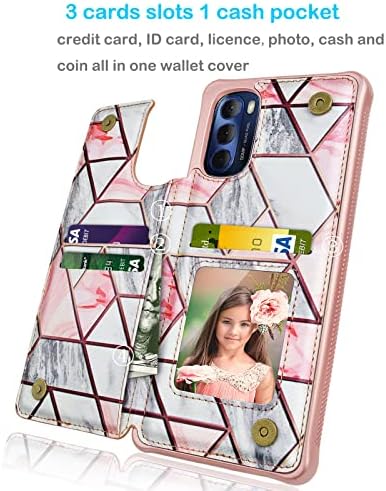 Caixa da carteira tekcoo para Motorola Moto G Stylus | 2022 | 4g | XT2211 Minimalista PU Couather Id Cash Credit Card Card Slots Slots