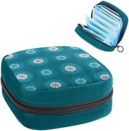 Bolsa de armazenamento de guardanapos sanitários, bolsas de zíper menstrual reutilizável portátil, bolsa de armazenamento de