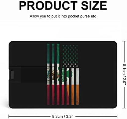 Cartão de bandeira mexicana americana do orgulho irlandês USB 2.0 Flash Drive 32g/64g Padrão Impresso engraçado