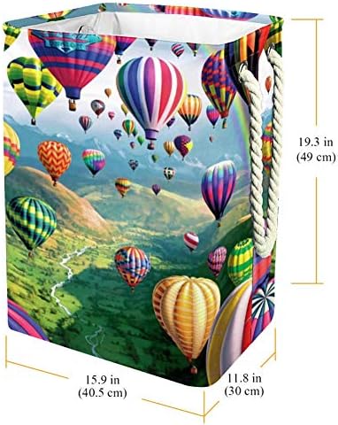 Balões de ar Unicey Bin grande lavanderia dobrável cesto para cesto de berçário e quarto de crianças