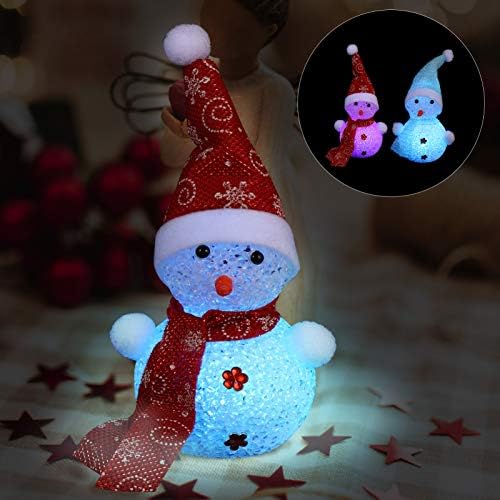 CANIGHT Holiday Snowman Snowside Bedside Centro Centro de vidro Decoração Decoração Decoração Glitter Decorative Christmas