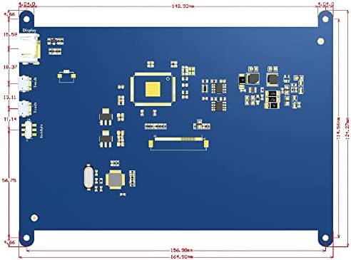 Crelagem sensível ao toque da tela de Raspberry Pi Elecrow Raspberry Pi 7 polegadas Mini Monitor HDMI Screen LCD 1024x600 para Raspberry Pi 400 4 3b+ 3b Windows PC