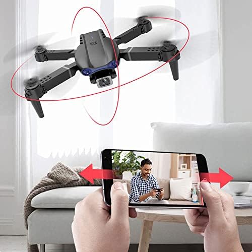 Qiyhbvr drone para crianças com câmera HD 4K, drones dobráveis ​​para iniciantes para adultos, altitude de quadcóptero