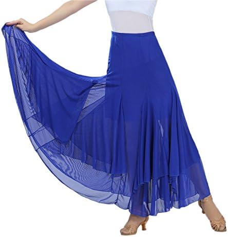 CISMARK® elegante baile dança dança de dança de dança de dança longa saia de malha de swing